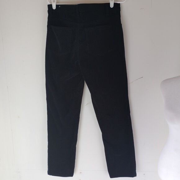 Talbots black Straight Leg Black Corduroy Pants Size 8 - Picture 7 of 8